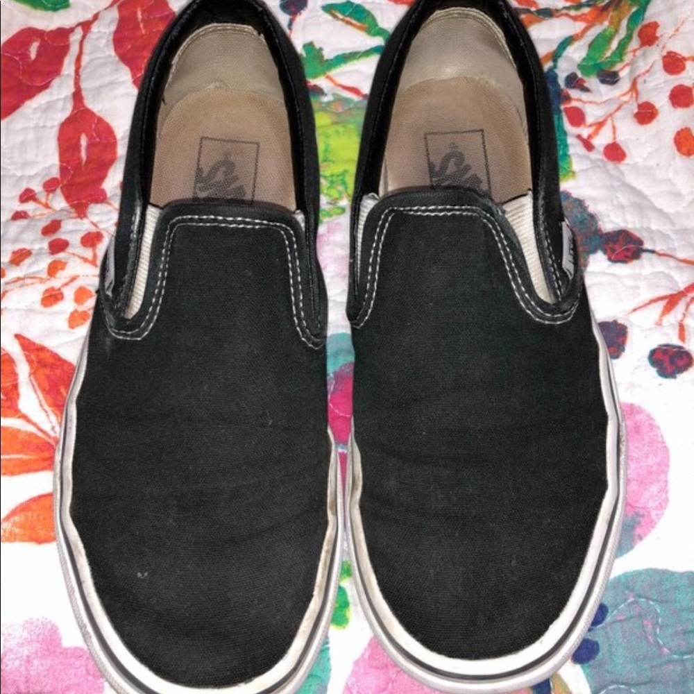 black slip on vans